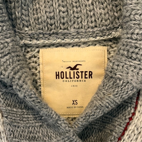 Rare Hollister Y2k vintage Cream Button-Up Ribbed Knit Cardigan - Picture 2 of 2